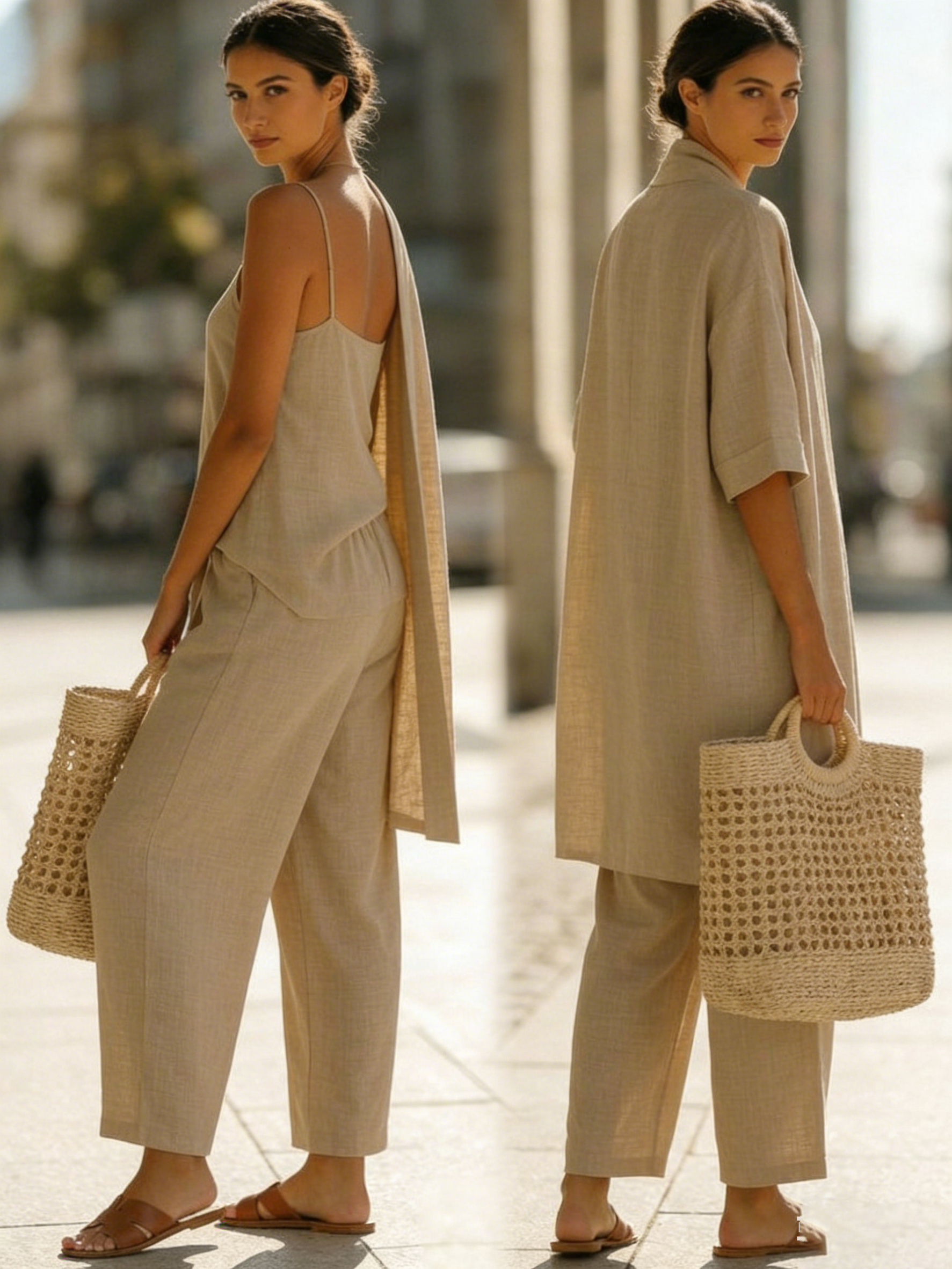 Isa | Conjunto de Tres Piezas Elegante y Sin Esfuerzo
