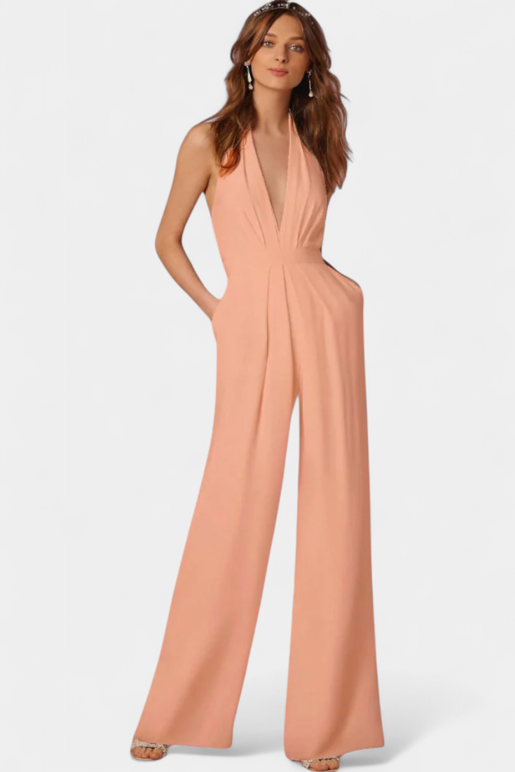 Lucia | Mono de Pierna Ancha con Elegancia Ligera