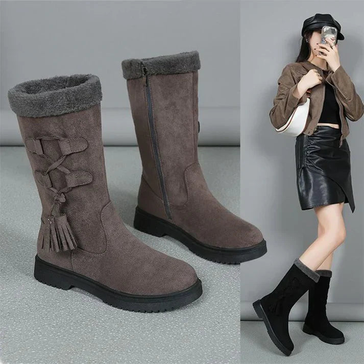 Lidia | Botas de invierno con suela gruesa y forro cálido