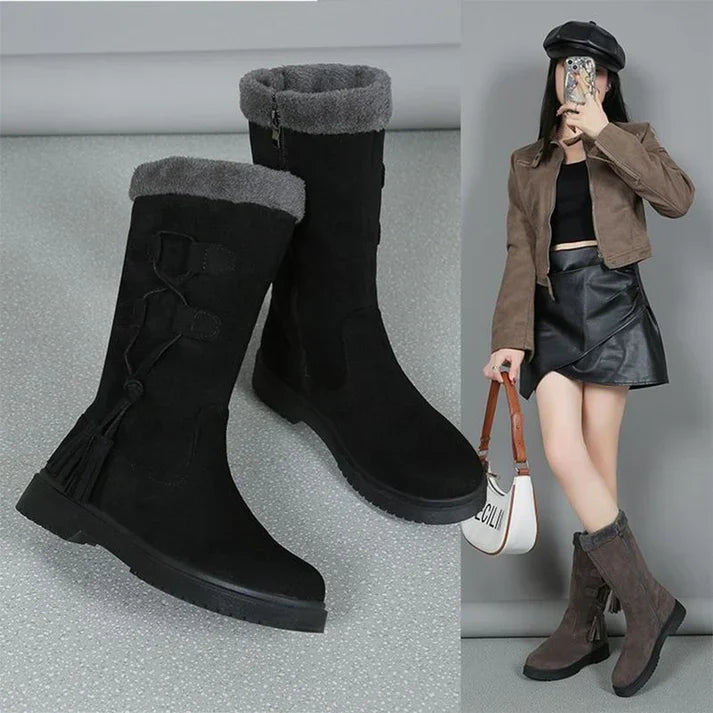 Lidia | Botas de invierno con suela gruesa y forro cálido