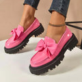 Violeta | Mocasines de plataforma con lazo