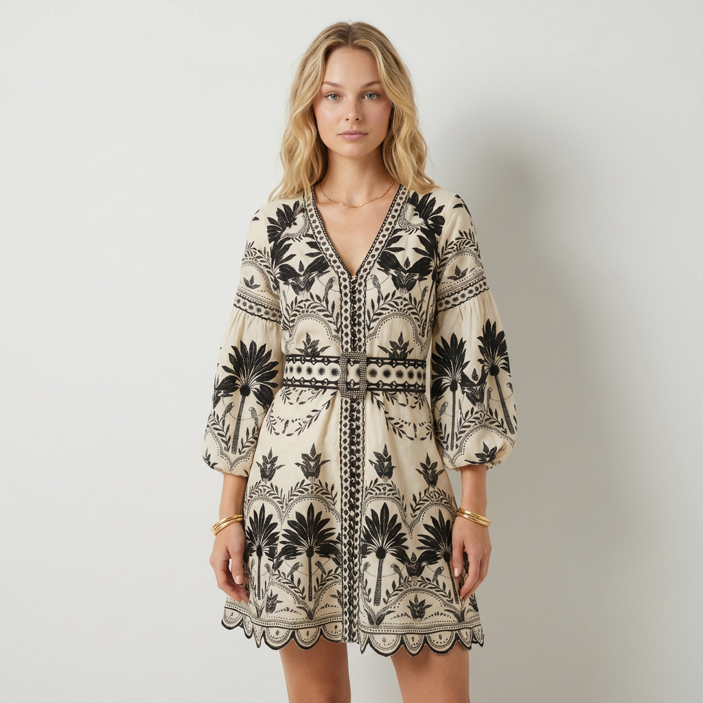 Isabela | Vestido Mini Bordado
