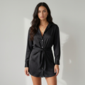 Gabriela | Vestido Camisero Satinado