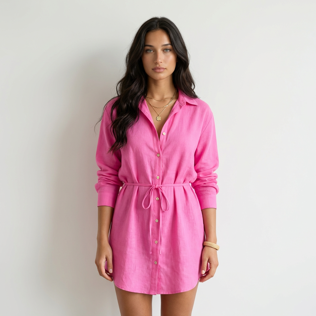 Gabriela | Vestido Camisero Satinado