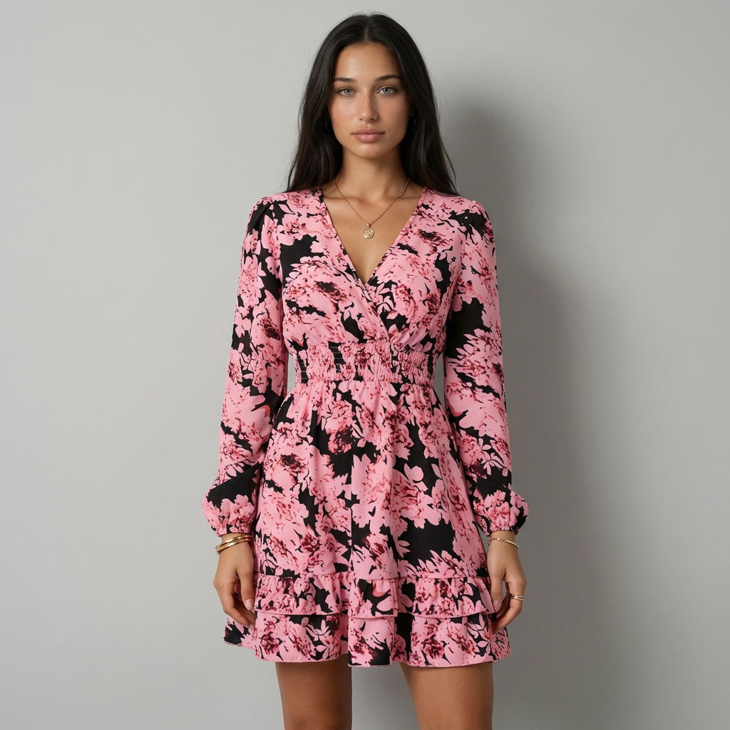 Valeria | Vestido Floral Volantes