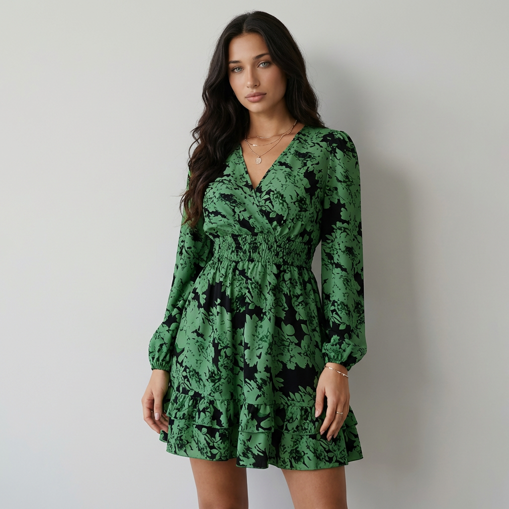 Valeria | Vestido Floral Volantes