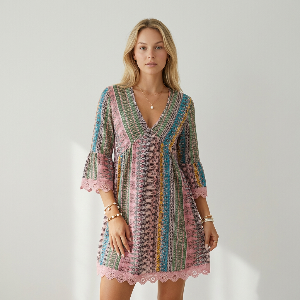 Luciana | Vestido Boho Étnico
