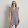 Marina | Vestido Rayas Botones