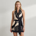 Alma | Vestido Mini Halter Estampado