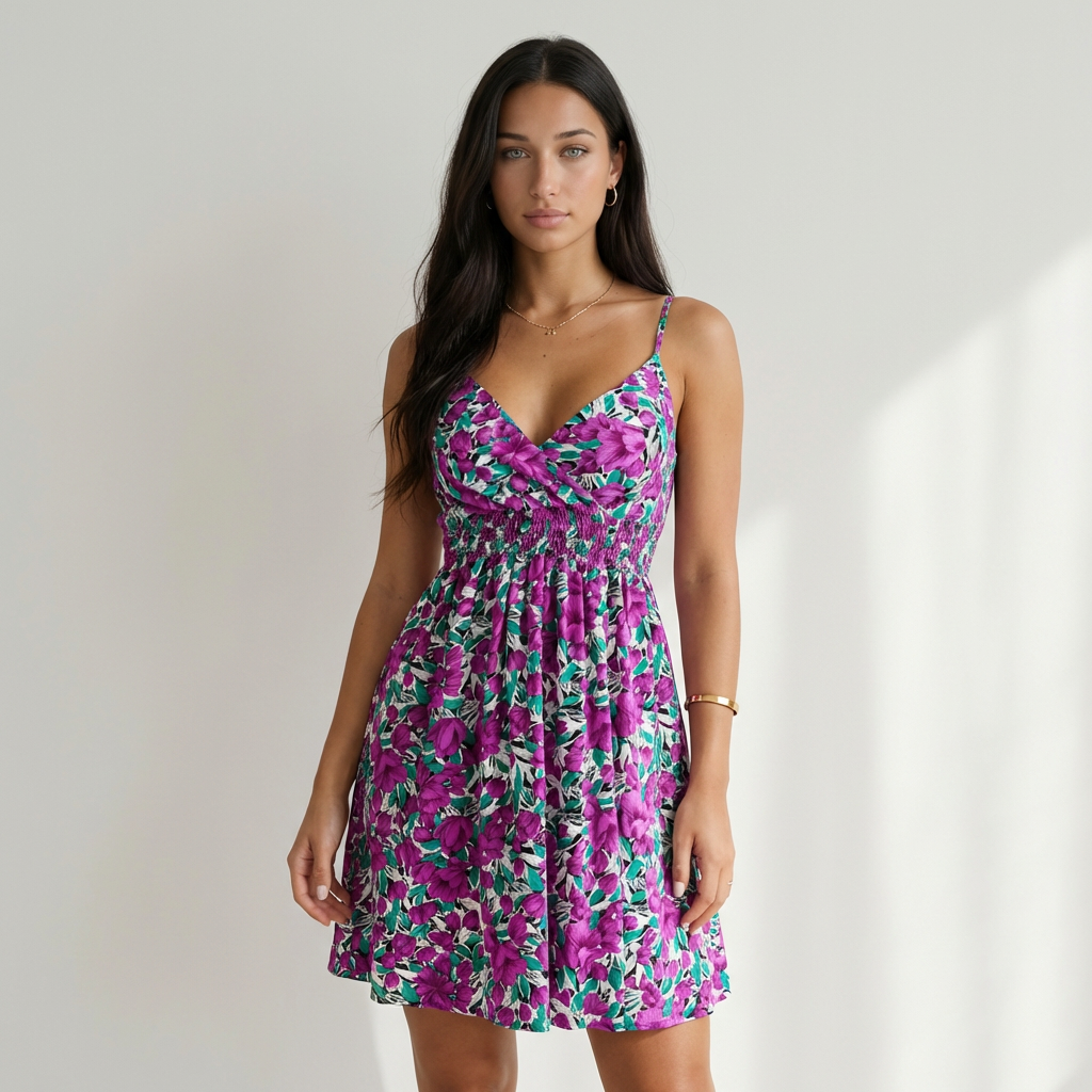 Camila | Vestido Floral Cruzado