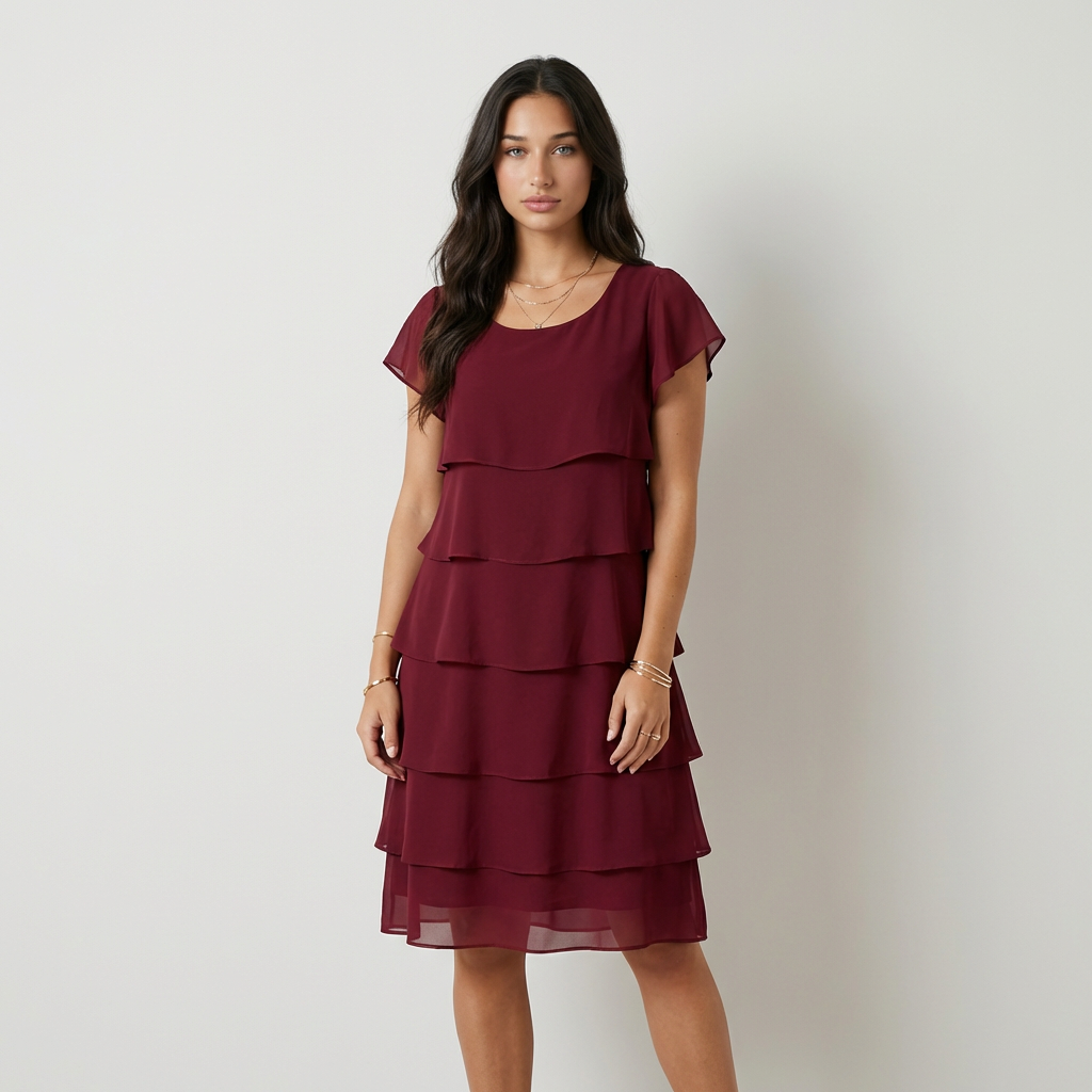 Martina | Vestido Midi con Volantes