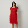 Martina | Vestido Midi con Volantes