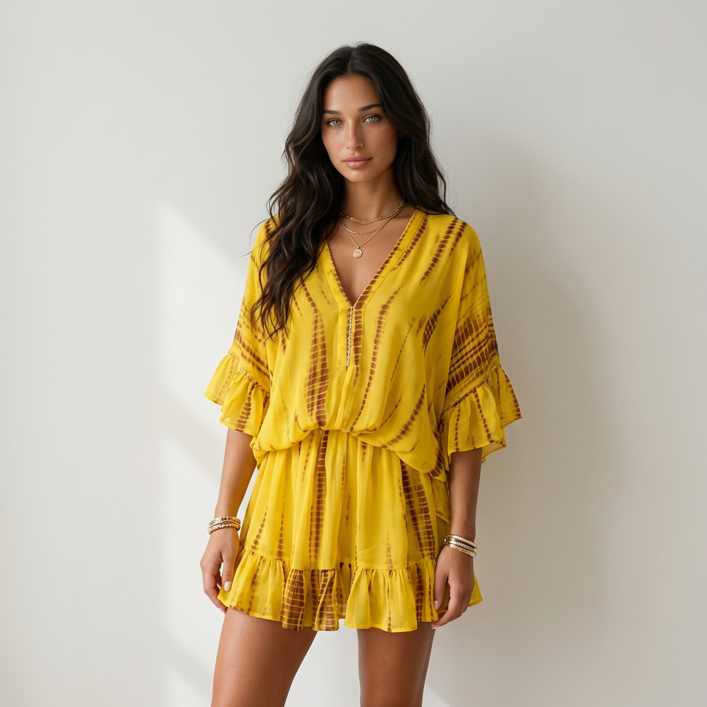 Alejandra | Vestido Boho Amarillo