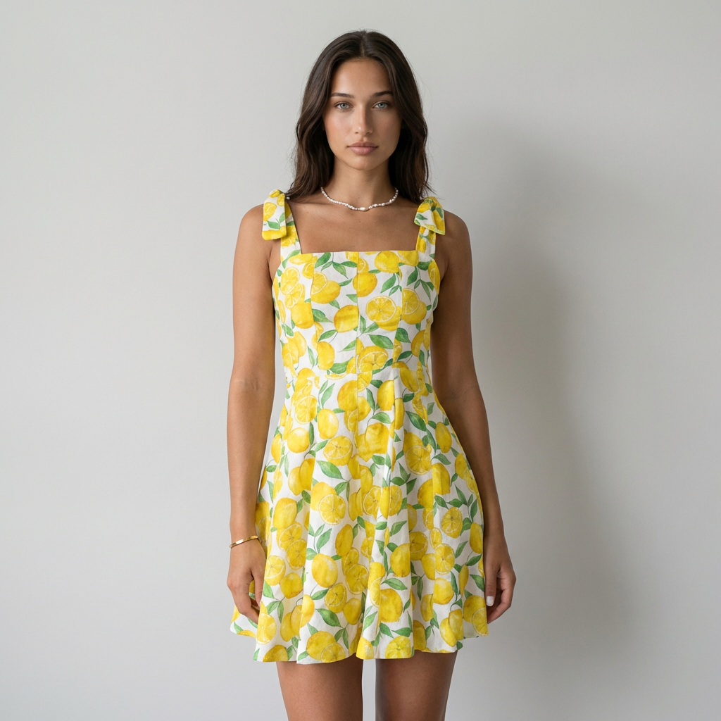 Lucía | Vestido Floral Amarillo