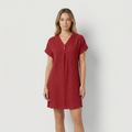 Delia | Vestido con escote en V y detalles con botones