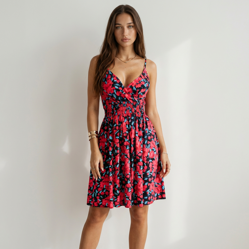 Camila | Vestido Floral Cruzado