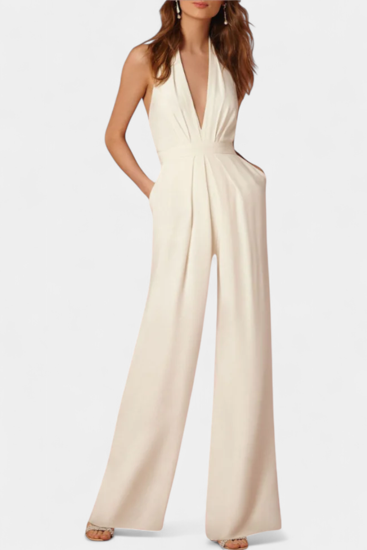 Lucia | Mono de Pierna Ancha con Elegancia Ligera