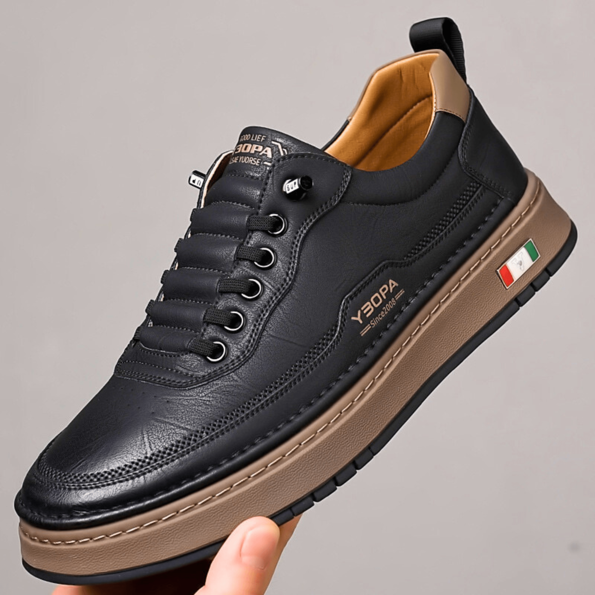 Carlos | Zapatillas de Cuero Clásicas