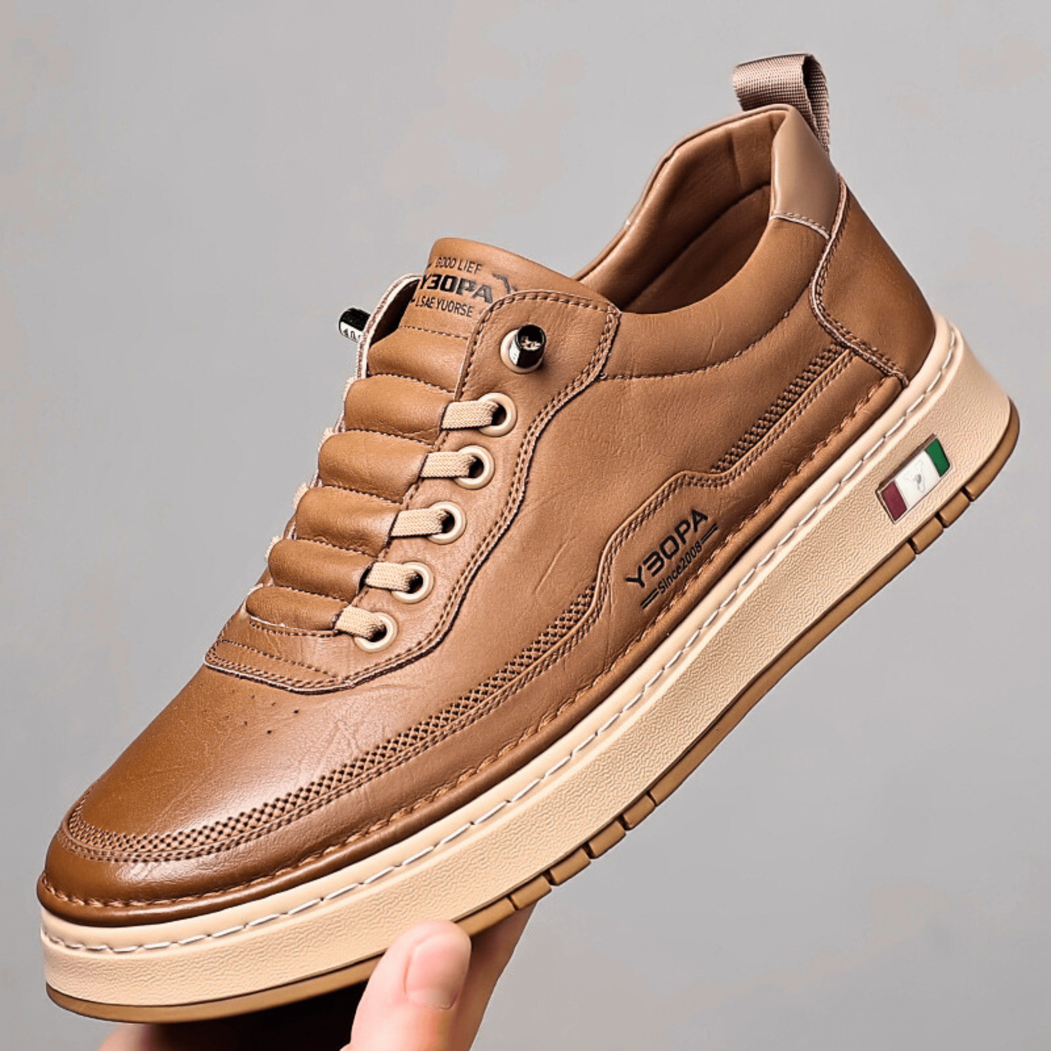 Carlos | Zapatillas de Cuero Clásicas