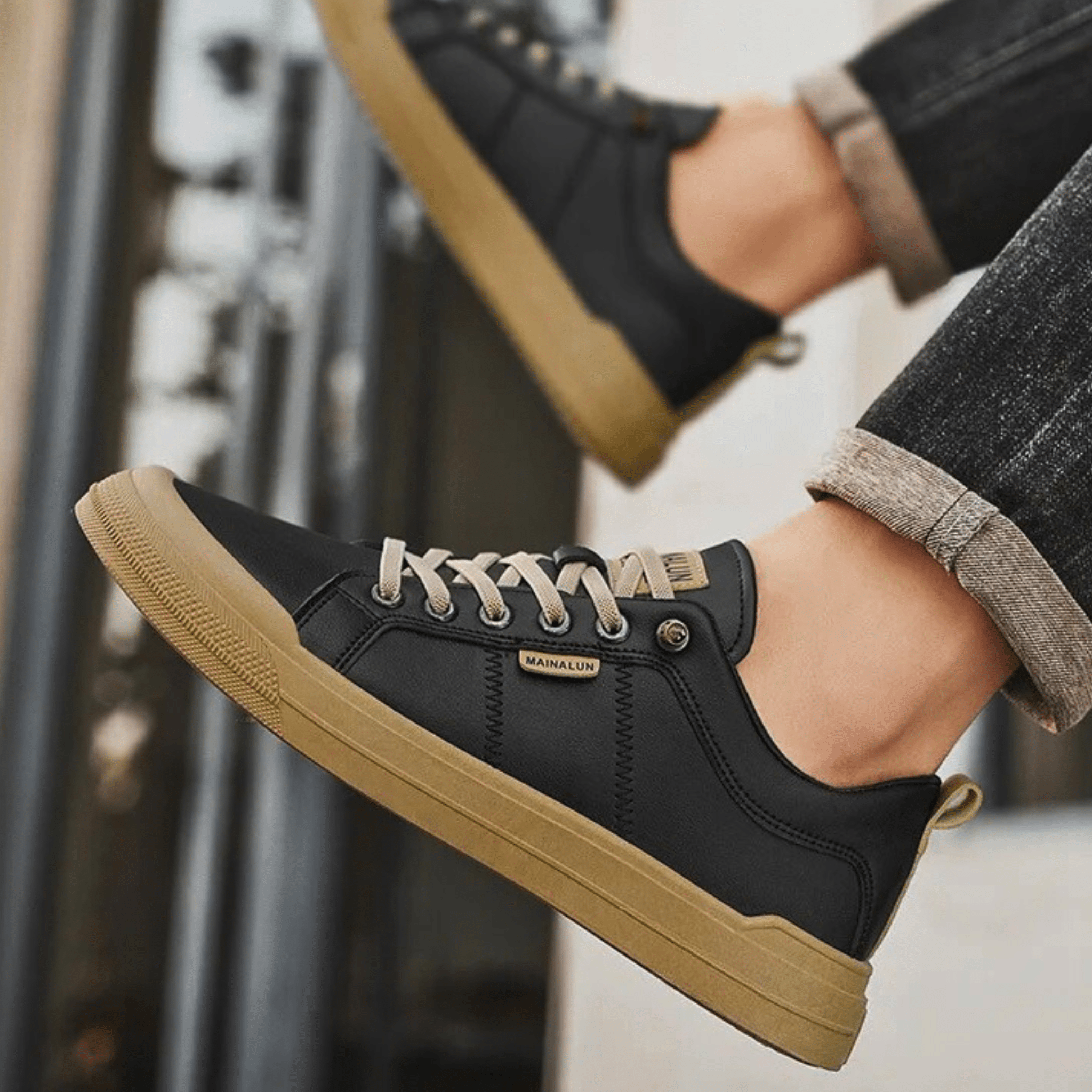 Mateo | Zapatillas de cuero clásicas