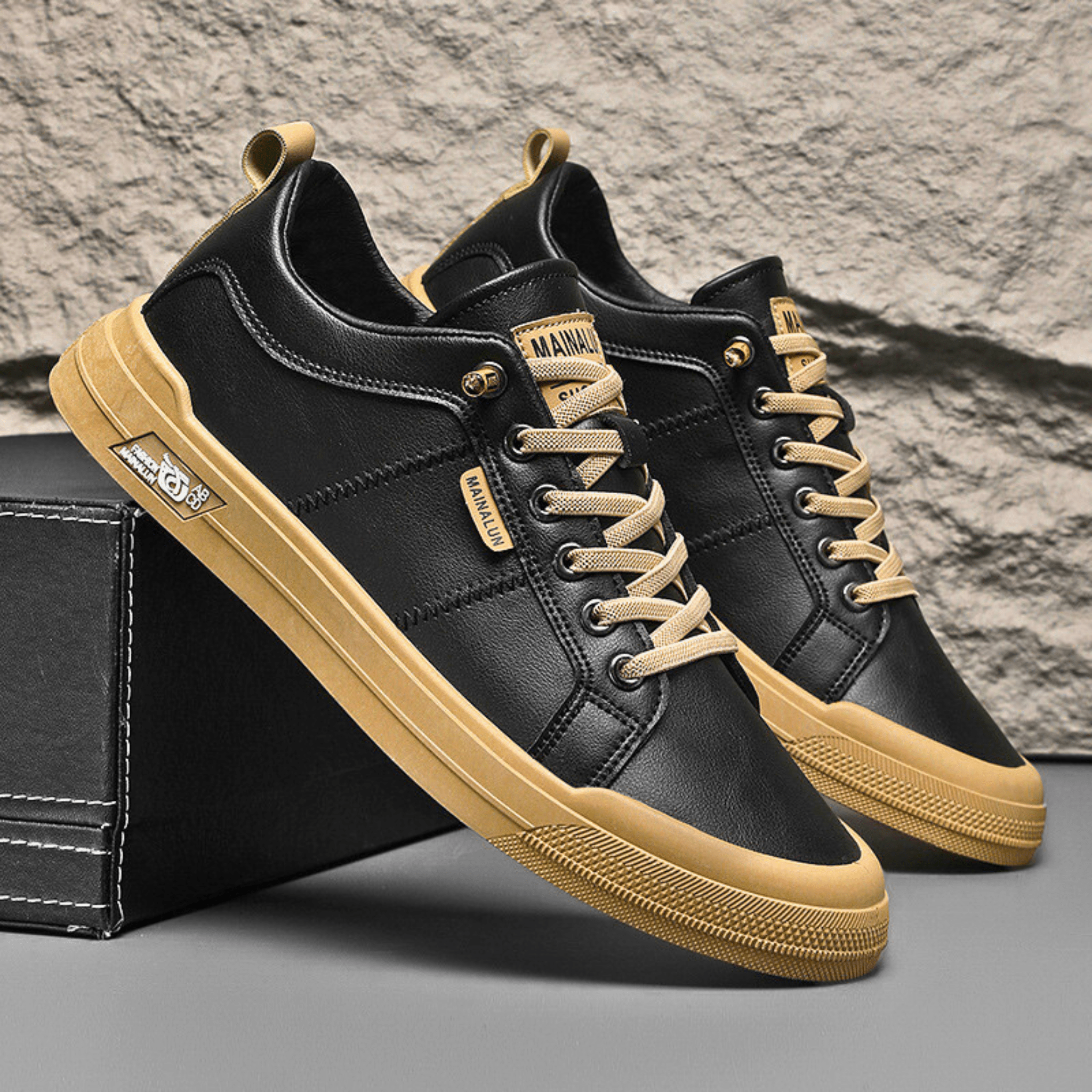 Mateo | Zapatillas de cuero clásicas