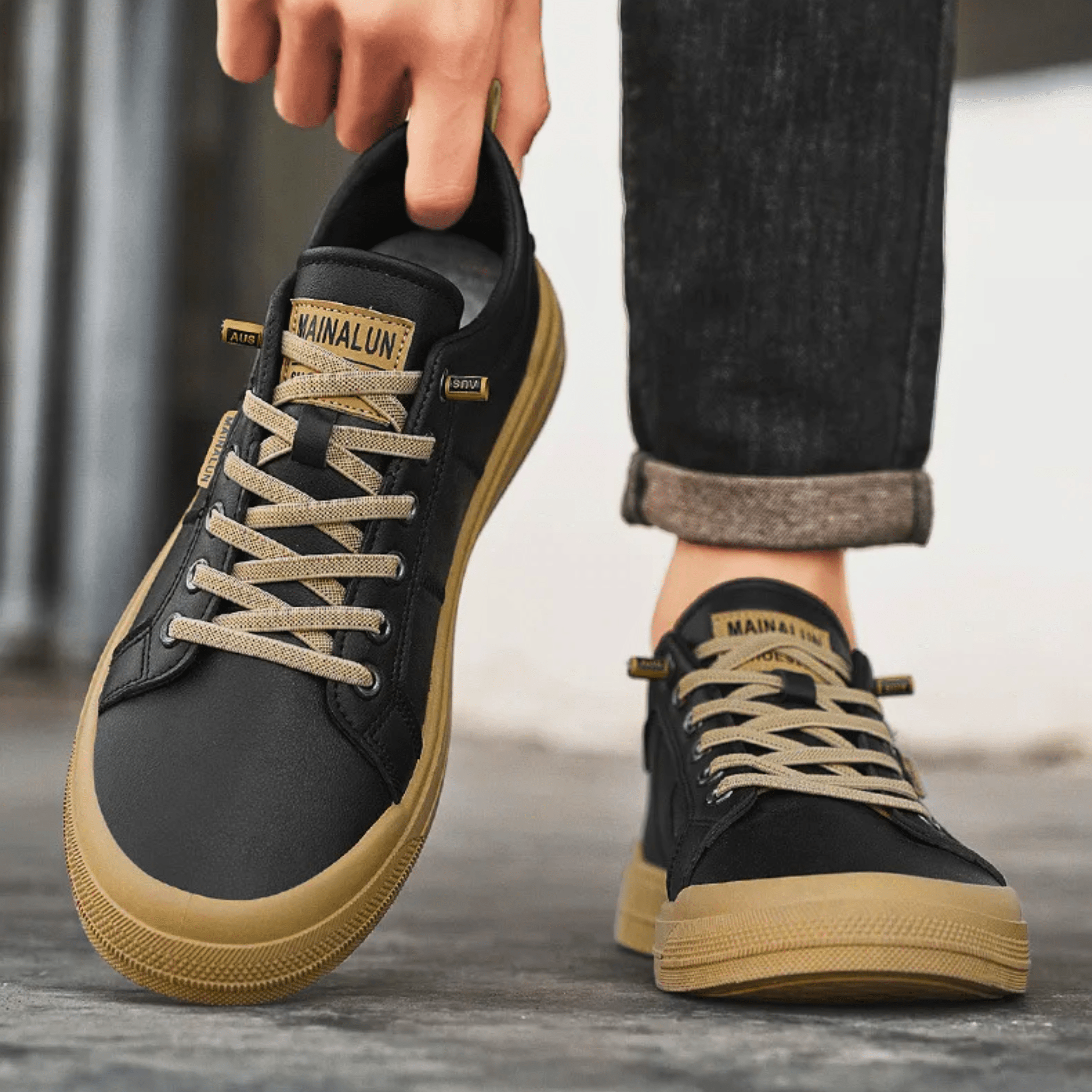 Mateo | Zapatillas de cuero clásicas