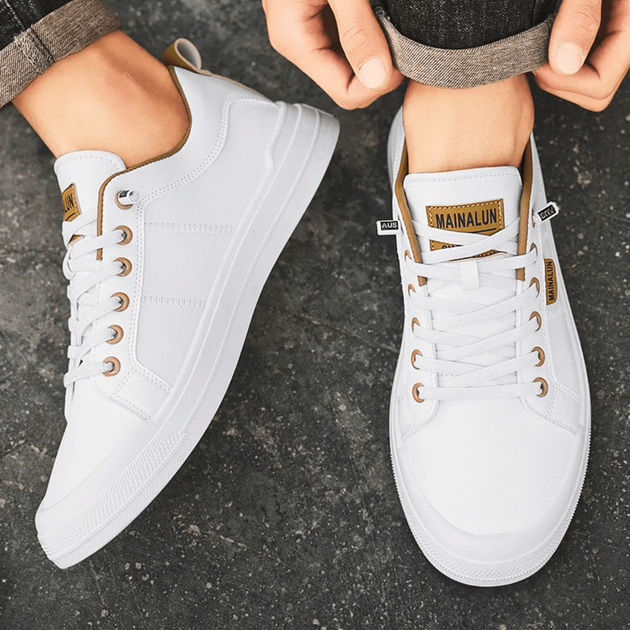 Mateo | Zapatillas de cuero clásicas