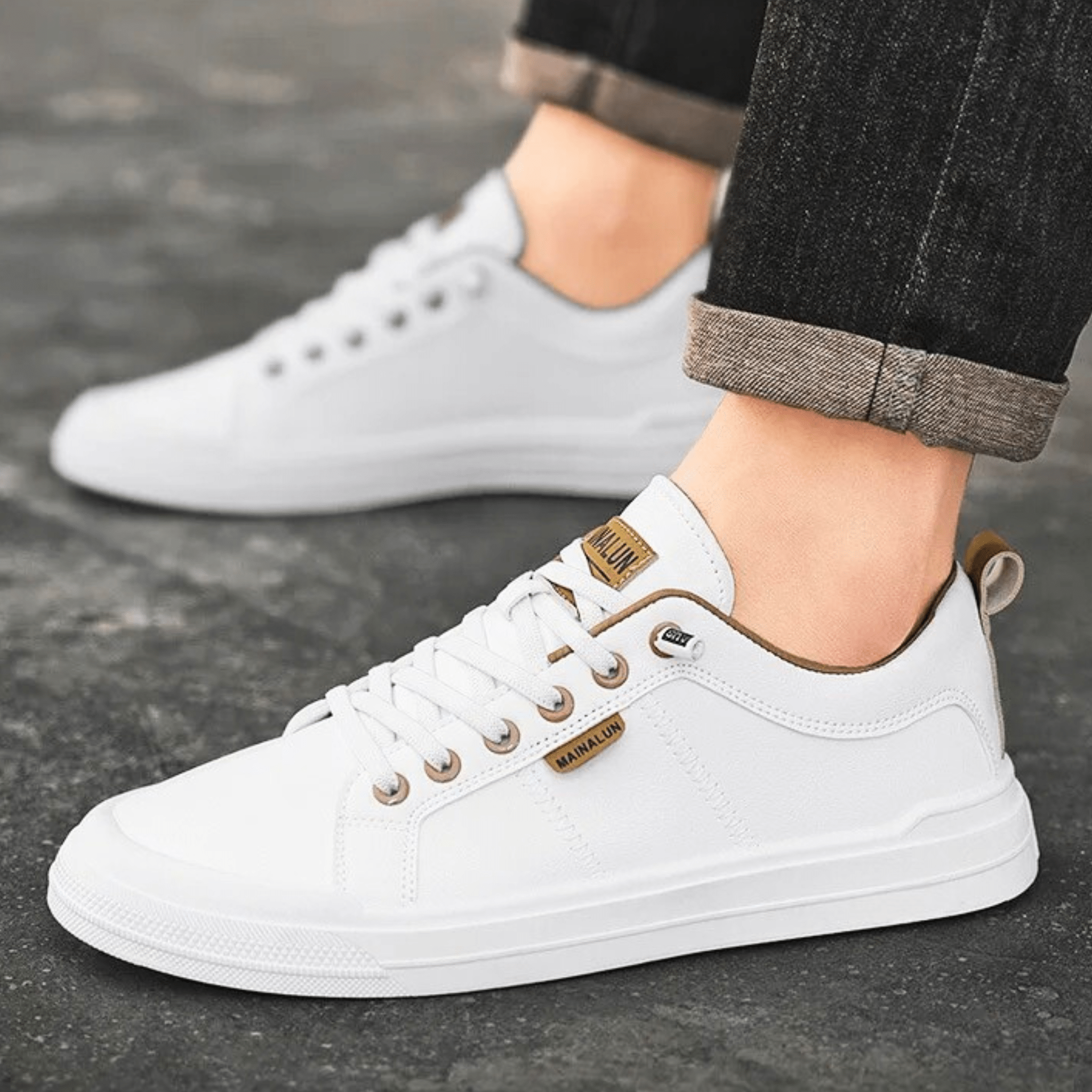 Mateo | Zapatillas de cuero clásicas